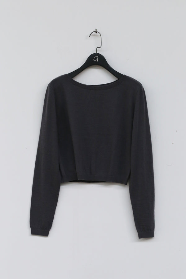 MUTEDANCE dark gray cashmere sweater MD21FW63